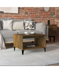 Table basse Chêne fumé 60x50x40 cm Bois d'ingénierie | Mobilier & Déco