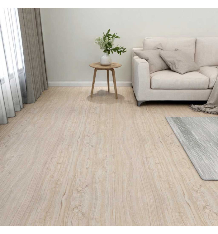Dalles de plancher autoadhésives 20pcs PVC 1,86 m² marron clair | Mobilier & Déco