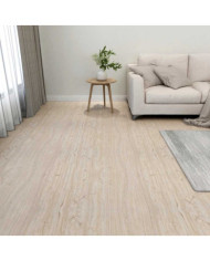 Dalles de plancher autoadhésives 20pcs PVC 1,86 m² marron clair | Mobilier & Déco