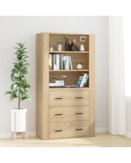 Buffet haut Chêne sonoma Bois d'ingénierie | Mobilier & Déco