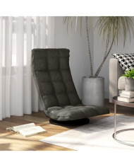 Chaise de sol pivotante Gris foncé Tissu | Mobilier & Déco