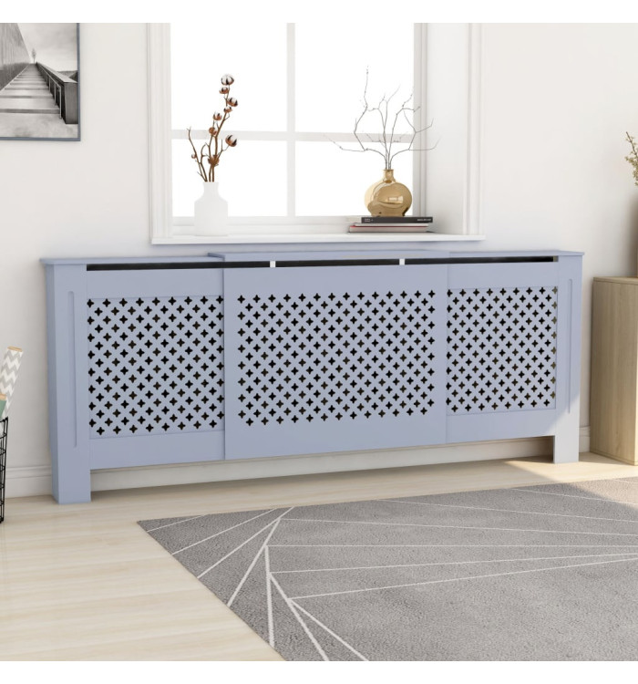Cache-radiateur MDF Gris 205 cm | Mobilier & Déco