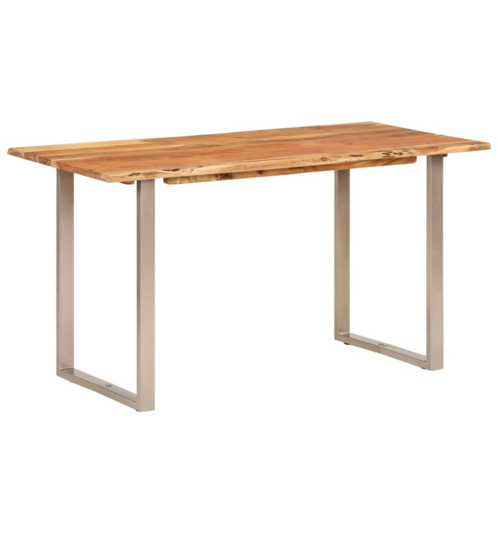 Table à dîner 140x70x76 cm Bois d'acacia solide | Mobilier & Déco