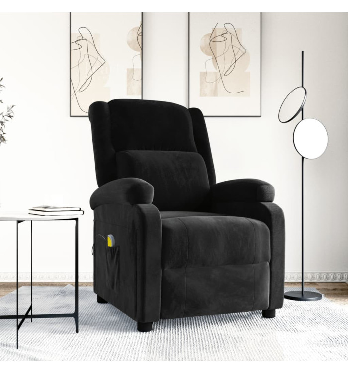 Fauteuil de massage Noir Velours | Mobilier & Déco