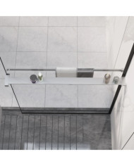 Étagère de douche paroi de douche à l'italienne Chromé 90 cm | Mobilier & Déco