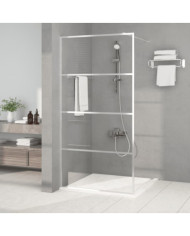 Paroi de douche Argenté 100x195 cm Verre ESG transparent | Mobilier & Déco