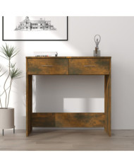 Bureau Chêne fumé 80x40x75 cm Bois d'ingénierie | Mobilier & Déco