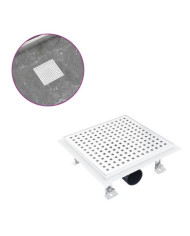Drain de douche 23x23 cm Acier inoxydable | Mobilier & Déco