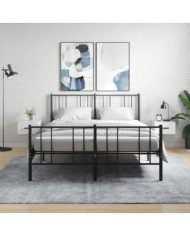 Tables de chevet murales 2 pcs blanc brillant 35x35x20 cm | Mobilier & Déco