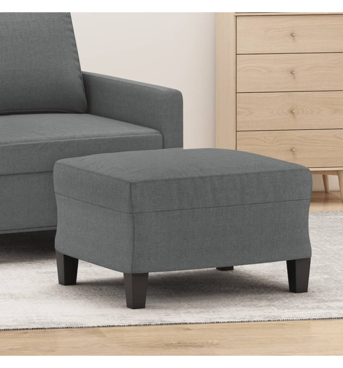 Repose-pied Gris foncé 60x50x41 cm Tissu | Mobilier & Déco