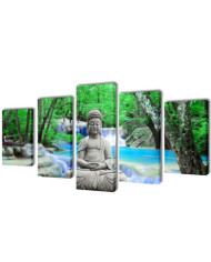 Set de toiles murales imprimées Bouddha 200 x 100 cm | Mobilier & Déco