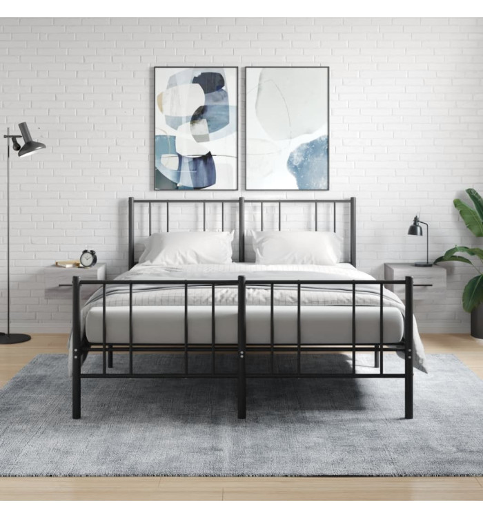 Tables de chevet murales 2 pcs sonoma gris 35x35x20 cm | Mobilier & Déco
