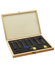 Jeu d’outils de tournage indexables 12 pcs 16x16 mm 100 mm | Mobilier & Déco