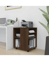 Armoire roulante Chêne marron 60x53x72 cm Bois d'ingénierie | Mobilier & Déco