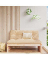 Canapé central 120x80 cm bois de pin massif | Mobilier & Déco