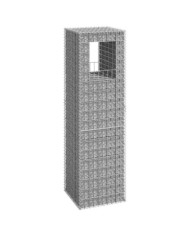 Poteau à panier de gabion 50x50x180 cm Fer | Mobilier & Déco