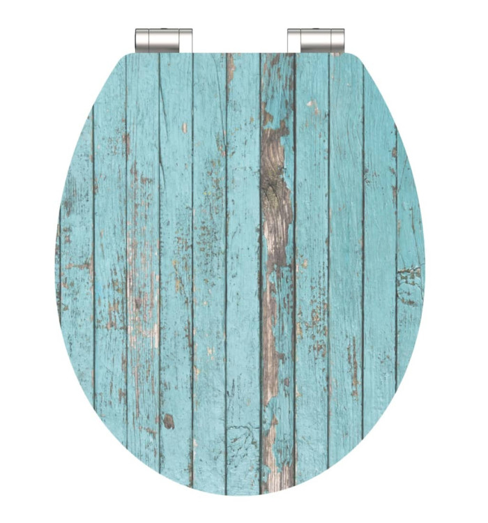 SCHÜTTE Siège de toilette avec fermeture en douceur BLUE WOOD MDF | Mobilier & Déco