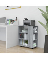Armoire roulante Sonoma gris 60x35x75 cm Bois d'ingénierie | Mobilier & Déco