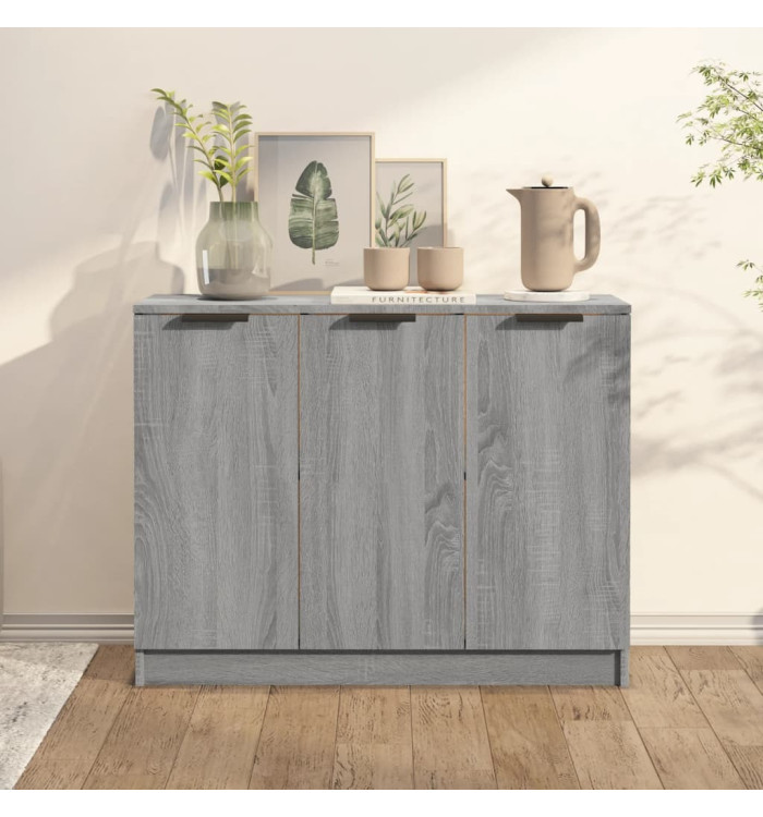 Buffet Sonoma gris 90,5x30x70 cm Bois d'ingénierie | Mobilier & Déco