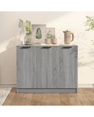 Buffet Sonoma gris 90,5x30x70 cm Bois d'ingénierie | Mobilier & Déco