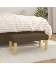 Banc Marron foncé 70x30x30 cm Tissu | Mobilier & Déco