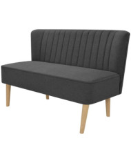 Canapé 117x55,5x77 cm Tissu Gris foncé | Mobilier & Déco
