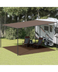 Tapis de tente 400x400 cm Marron | Mobilier & Déco