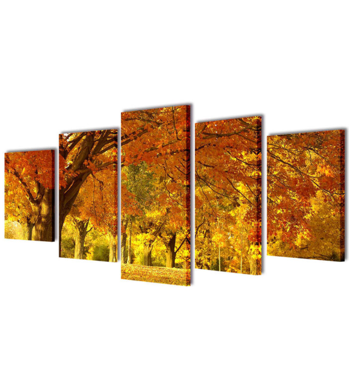 Set de toiles murales imprimées Érable 200 x 100 cm | Mobilier & Déco