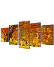 Set de toiles murales imprimées Érable 200 x 100 cm | Mobilier & Déco