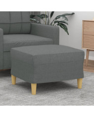Repose-pied Gris foncé 60x50x41 cm Tissu | Mobilier & Déco