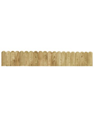 Rouleau de bordure Vert 120 cm Bois de pin imprégné | Mobilier & Déco