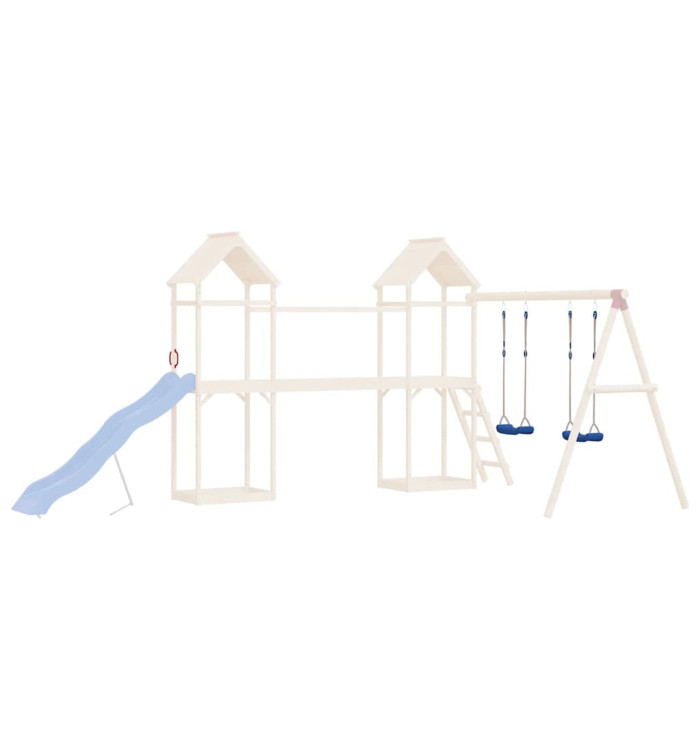 Sièges de balançoire avec cordes 2 pcs bleu 37x15 cm PE | Mobilier & Déco