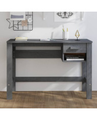Bureau HAMAR Gris foncé 110x40x75 cm Bois massif de pin | Mobilier & Déco