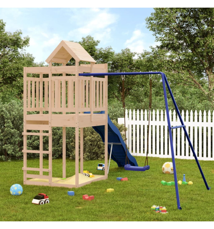Aire de jeux d'extérieur bois de pin massif | Mobilier & Déco