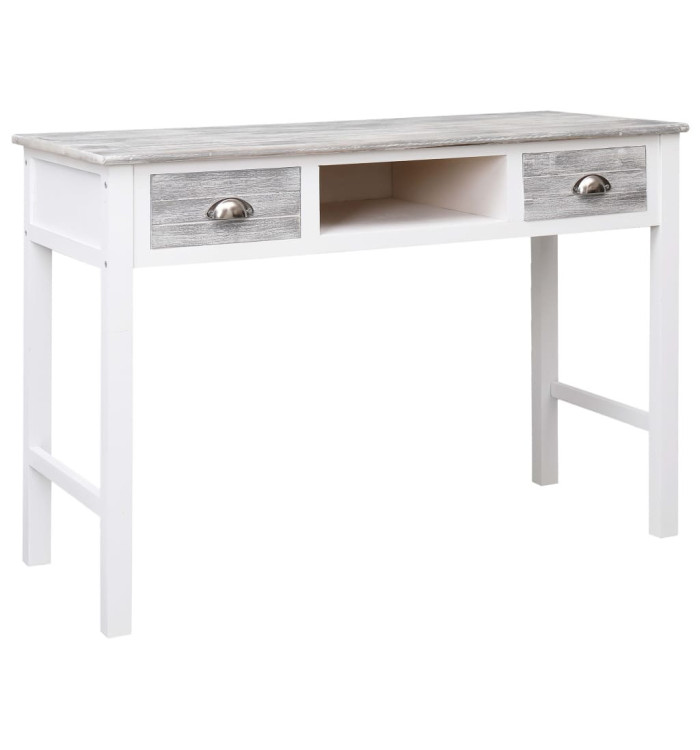 Bureau Gris 110x45x76 cm Bois | Mobilier & Déco