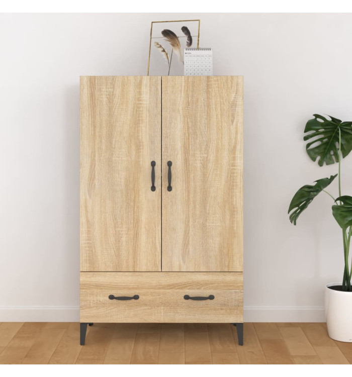 Buffet haut Chêne sonoma 70x31x115 cm Bois d'ingénierie | Mobilier & Déco