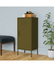 Armoire de rangement Vert olive 42,5x35x101,5 cm Acier | Mobilier & Déco