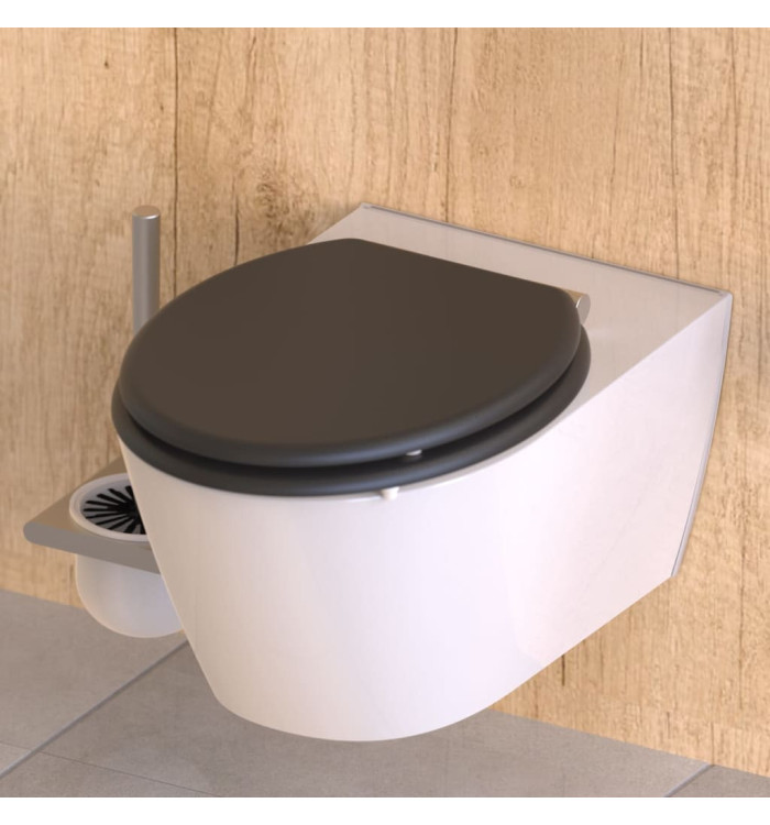 SCHÜTTE Siège de toilette fermeture en douceur SPIRIT ATHRAZIT | Mobilier & Déco