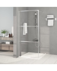 Paroi de douche Argenté 90x195 cm Verre ESG transparent | Mobilier & Déco