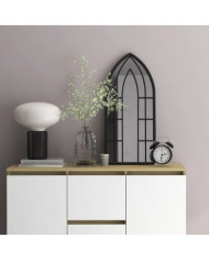Miroir Noir 70x30 cm Fer pour utilisation à l'intérieur | Mobilier & Déco