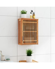 Armoire murale de salle de bain 42x23x60cm Bois massif de noyer | Mobilier & Déco