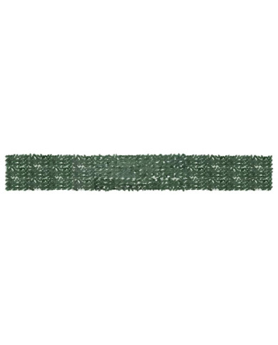 Écran de balcon avec feuilles vert foncé 600x75 cm | Mobilier & Déco