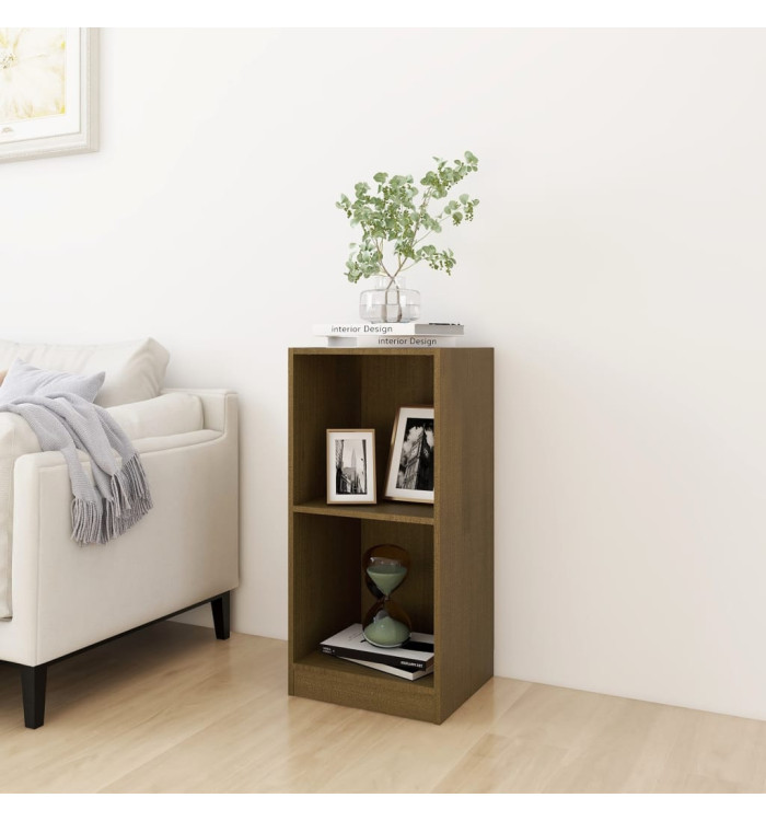 Armoire d'appoint Marron miel 35,5x33,5x76cm Bois de pin massif | Mobilier & Déco