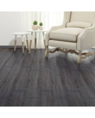 Dalles de plancher PVC autoadhésif 5,21 m² 2 mm noir et blanc | Mobilier & Déco