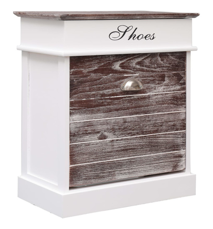 Armoire à chaussures Marron 50 x 28 x 58 cm Bois de Paulownia | Mobilier & Déco