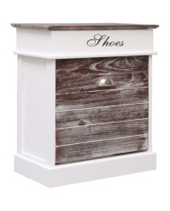Armoire à chaussures Marron 50 x 28 x 58 cm Bois de Paulownia | Mobilier & Déco