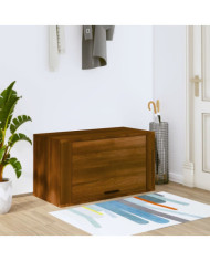 Armoire à chaussures murale Chêne marron 70x35x38cm Bois de Pin | Mobilier & Déco