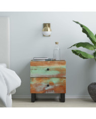 Table de chevet 40x33x46 cm Bois massif de récupération | Mobilier & Déco