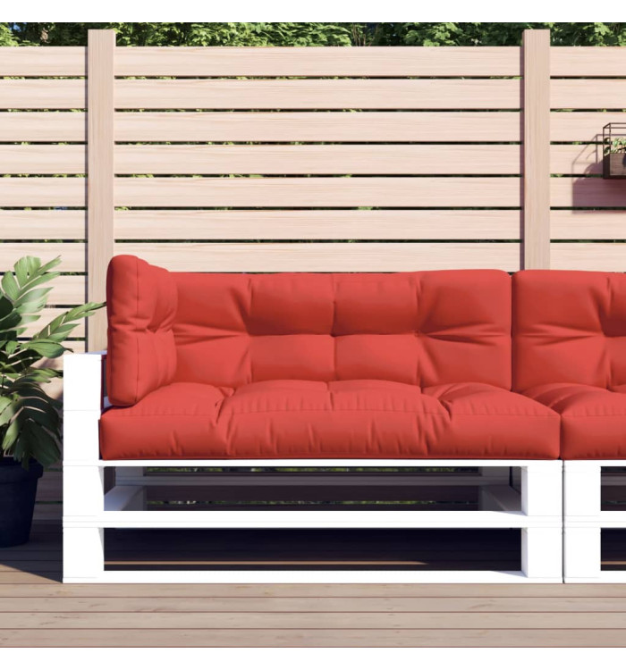 Coussins de palette lot de 3 rouge tissu | Mobilier & Déco