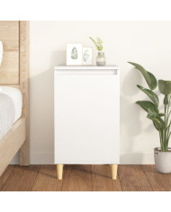 Table de chevet blanc 40x35x70 cm bois d’ingénierie | Mobilier & Déco